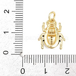 Brass Micro Pave Clear Cubic Zirconia Pendants&nbsp;KK-F938-22B-G05