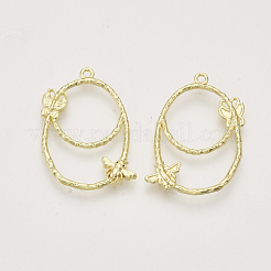 Alloy Open Back Bezel Pendants&nbsp;PALLOY-S121-194