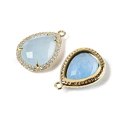 Dyed Natural White Jade Faceted Teardrop Pendants&nbsp;G-I382-01G-04