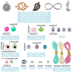 DIY Evil Eye Bracelets Making Kit&nbsp;DIY-PH0008-86