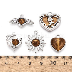 18Pcs 9 Styles Alloy Resin Pendants&nbsp;PALLOY-N185-01P