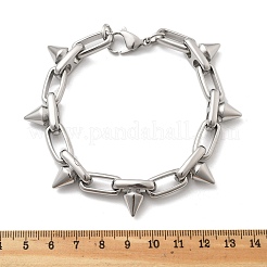 304 Stainless Steel Oval Link Chain Bracelets&nbsp;BJEW-A033-01P