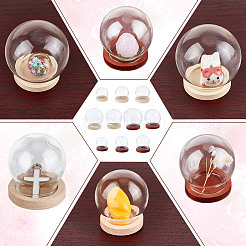 Round Glass Dome Cover&nbsp;DIY-DR0001-52