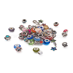 Alloy Rhinestone European Beads&nbsp;MPDL-TA0001-01