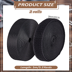 10M 2 Styles Nylon Hook and Loop Tapes&nbsp;AJEW-LP0001-90B