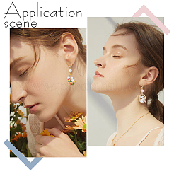 20Pcs 304 Stainless Steel Ring Stud Earring Findings&nbsp;STAS-BBC0004-70B-G