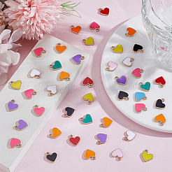 200Pcs Alloy Enamel Charms&nbsp;ENAM-WR0001-21