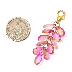 Teardrop Glass Pendant Decorations&nbsp;HJEW-JM03256