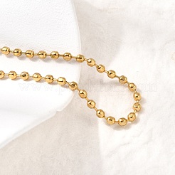 304 Stainless Steel Ball Chain Bracelets for Women&nbsp;X-BJEW-B140-04G