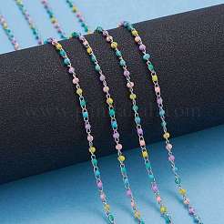 304 Stainless Steel Enamel Twisted Chains&nbsp;STAS-R100-40B
