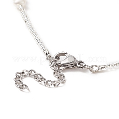 Natural Pearl & Seed Beaded Necklace for Women&nbsp;NJEW-JN04215