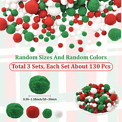 3 sets Polyester Ball Decoration&nbsp;DIY-SC0031-26A