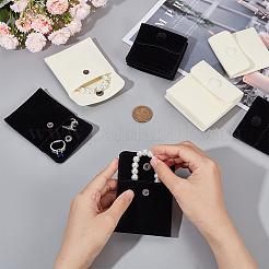 12Pcs 2 Colors Square Velvet Jewelry Bags&nbsp;TP-CP0001-02B
