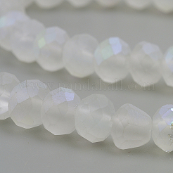 Electroplate Glass Beads Strands&nbsp;LS-EGLA-S141-6mm-01E
