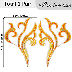 2Pcs Cloud Clothing Computerized Embroidery Cloth Iron on/Sew on Patches&nbsp;DIY-GF0012-97A