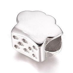 304 Stainless Steel European Beads&nbsp;STAS-O097-90B