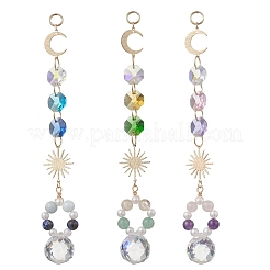 Glass Hanging Suncatchers&nbsp;HJEW-JM04589