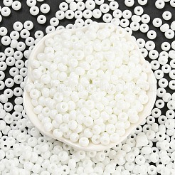 Imitation Jade 3/0 Glass Seed Beads&nbsp;SEED-Z001-A-B01