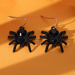 Halloween Alloy Rhinestone Dangle Earrings&nbsp;FS-WG03594-07