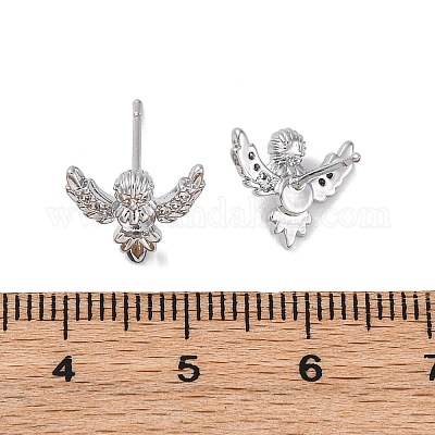 Brass Stud Earrings&nbsp;EJEW-D288-17P-1