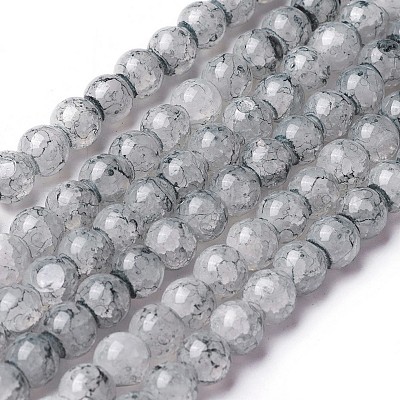 Spray Painted Glass Beads Strands&nbsp;GLAA-A038-C-49-1