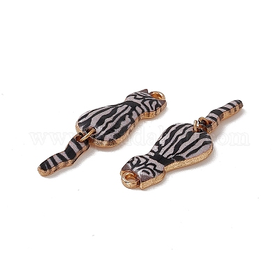 Rack Plating Alloy Enamel Pendants&nbsp;ENAM-K050-01C-1