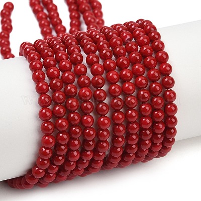 Shell Pearl Beads Strands&nbsp;BSHE-K015-4mm-01-1