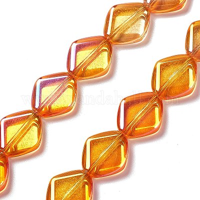 Electroplate Glass Beads Strands&nbsp;EGLA-L032-FR-1