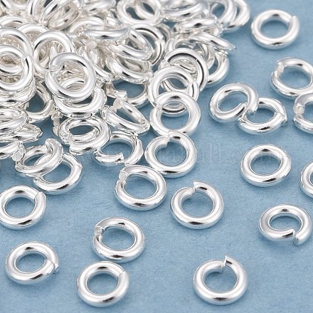 Rack Plating Brass Open Jump Rings KK-O139-18K-S-1