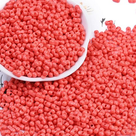 Baking Paint Glass Seed Beads SEED-K010-A08-1