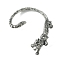 316 Surgical Stainless Steel Cuff Earrings, Left, Wolf, 51.5x45mm
