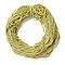 Polyester Cord, Twisted Cord, Champagne Yellow, 5mm, about 97~100m/bundle