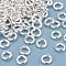 Rack Plating Brass Open Jump Rings, Cadmium Free & Lead Free, Round, Long-Lasting Plated, 925 Sterling Silver Plated, 4x1mm, 18 Gauge, Inner Diameter: 2mm