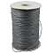 Korean Waxed Polyester Cord, Bead Cord, Gray, 1.2mm, about 185yards/roll