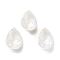K9 Glass Rhinestone Cabochons, Point Back & Back Plated, Faceted, Teardrop, Crystal, 10x7x4mm