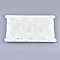 Polyester Ribbons, Wave Shape, Azure, 1-1/2 inch(38mm)~1-5/8 inch(40mm), 10Yard/card