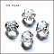 K9 Glass, Imitation Austrian Crystal Beads, Grade AAA, Faceted, Cornerless Cube Beads, Clear, 4x4x4mm, Hole: 0.7~0.9mm