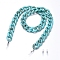 Eyeglasses Chains, Neck Strap for Eyeglasses, with Acrylic Curb Chains, 304 Stainless Steel Lobster Claw Clasps and Rubber Loop Ends, Dark Turquoise, 30.7 inch(78cm)