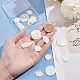 16Pcs 4 Styles Natural Shell Pendants&nbsp;SHEL-AR0001-14-3