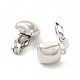 Alloy Clip-on Earring Findings&nbsp;PALLOY-M208-05P-1