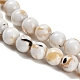 Assembled Synthetic Stone and Trochus Shell Beads Strands&nbsp;G-B128-08B-01-3