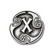 Rune Letters Alloy Pendants&nbsp;PALLOY-S193-01AS-07-1