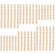 120Pcs 3 Styles 304 Stainless Steel Chain Extender&nbsp;STAS-BBC0008-73G-1