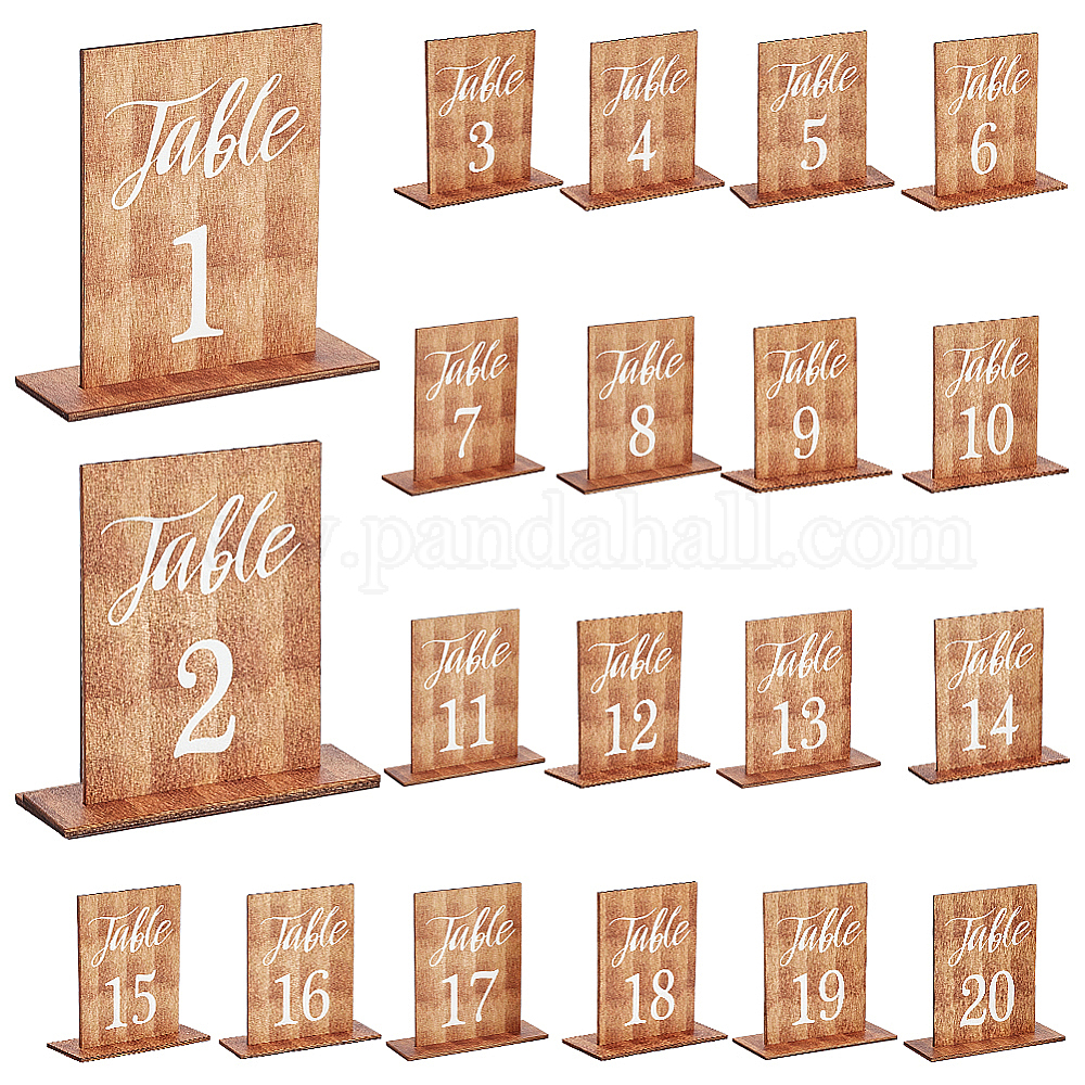 Wholesale Rectangle Wooden Vertical Sign Holders - Pandahall.com