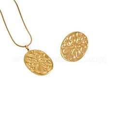 304 Stainless Steel Pendant Necklaces & Rings Sets&nbsp;WG5D3B4-02