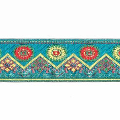 Ethnic Style Embroidery Polyester Ribbons&nbsp;OCOR-XCP0001-23B