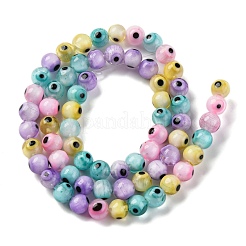 Handmade Evil Eye Lampwork Beads Strands&nbsp;LAMP-G164-09A