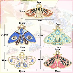 30Pcs 5 Styles Alloy Enamel Pendants&nbsp;ENAM-CJ0005-34