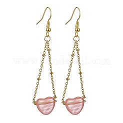 Valentine's Day Heart Mixed Stone Dangle Earrings&nbsp;EJEW-JE07062