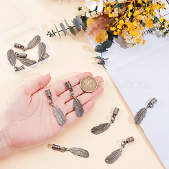 12Pcs Alloy Cord Ends&nbsp;FIND-GF0009-10AS